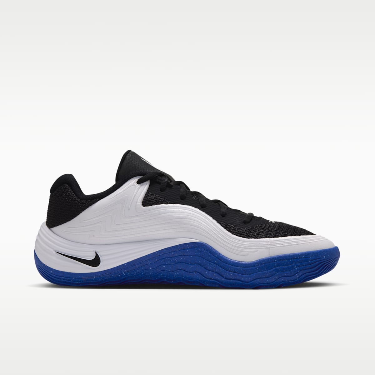Nike Precision 8 Low Men's Basketball Shoes - Black/White/Racer Blue/Racer Blue - Image 3