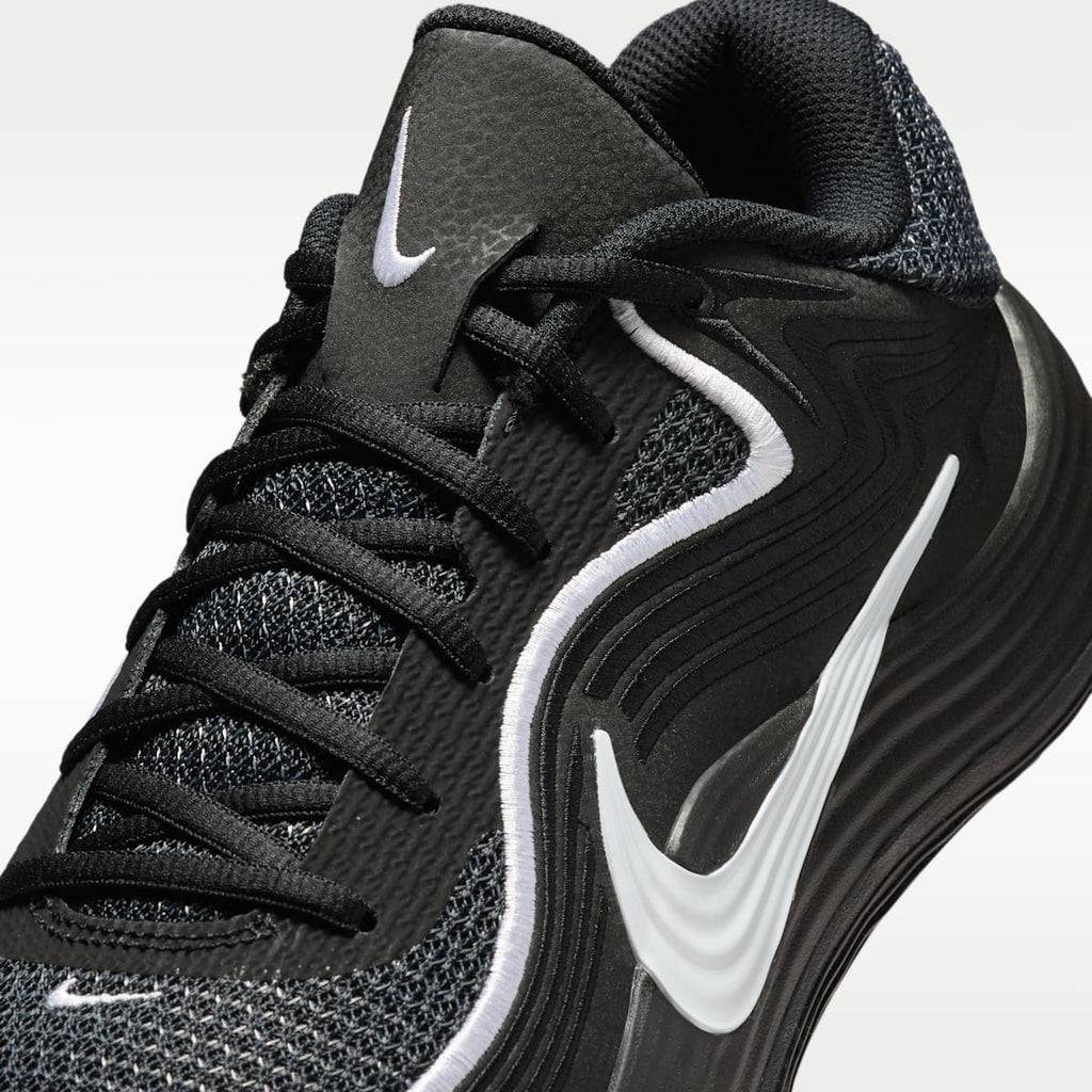 Nike Precision 8 Low Men's Basketball Shoes - Black/White/White - Image 7