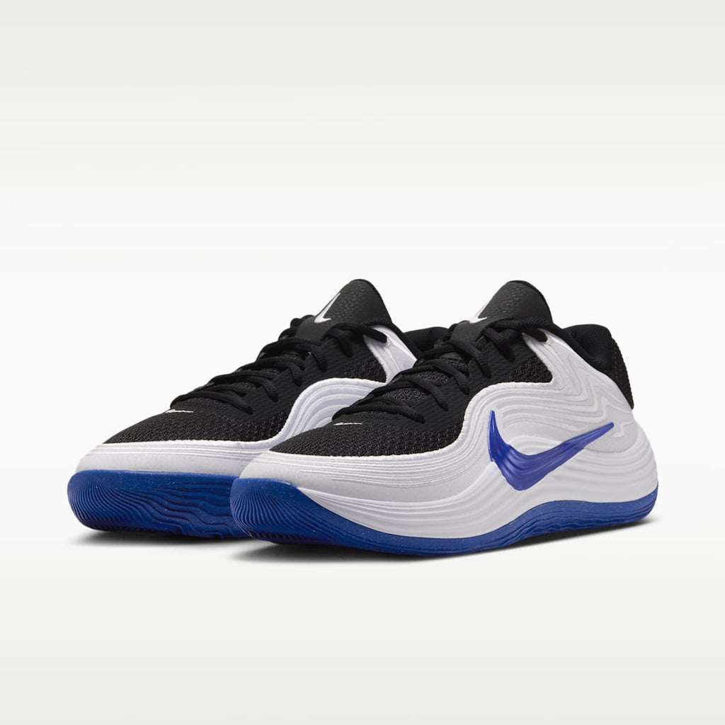 Nike Precision 8 Low Men's Basketball Shoes - Black/White/Racer Blue/Racer Blue - Image 5