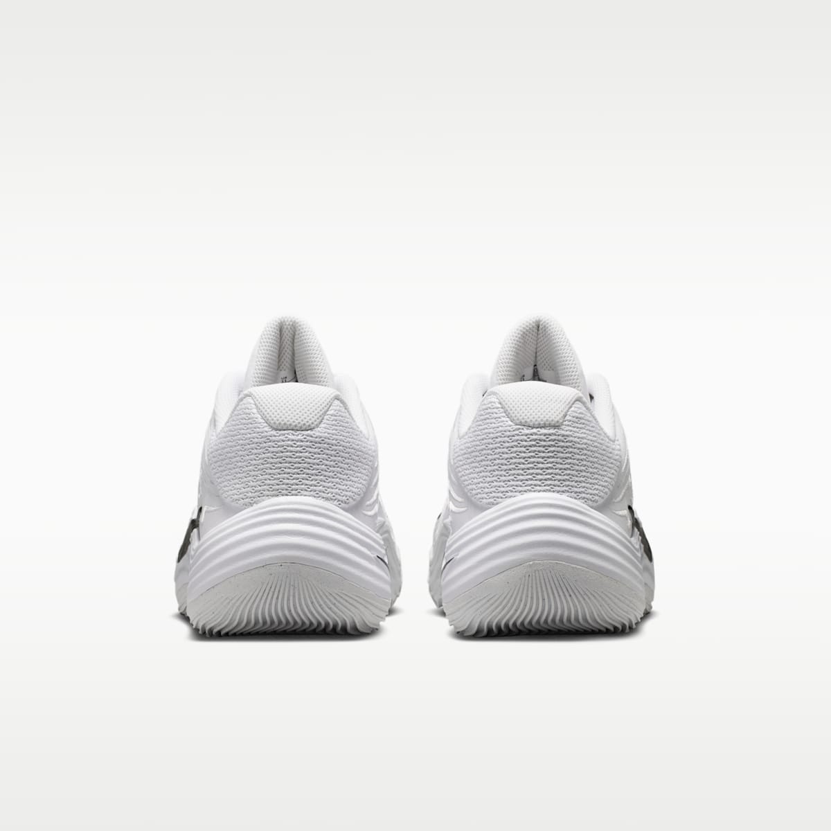 Nike Precision 8 Low Men's Basketball Shoes - White/Black/Black - Image 6