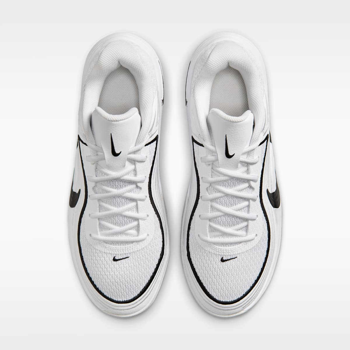 Nike Precision 8 Low Men's Basketball Shoes - White/Black/Black - Image 4