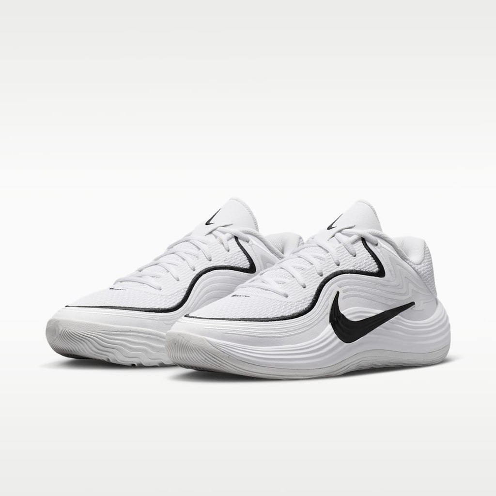 Nike Precision 8 Low Men's Basketball Shoes - White/Black/Black - Image 5