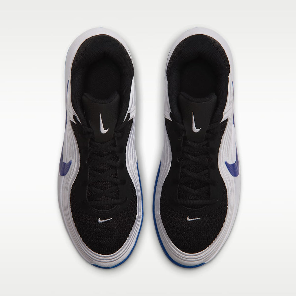 Nike Precision 8 Low Men's Basketball Shoes - Black/White/Racer Blue/Racer Blue - Image 4