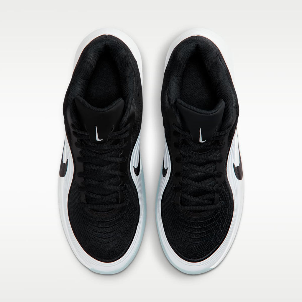 Nike Precision 8 MID Men's Basketball Shoes - Black/White/Ice Blue/Black - Image 4