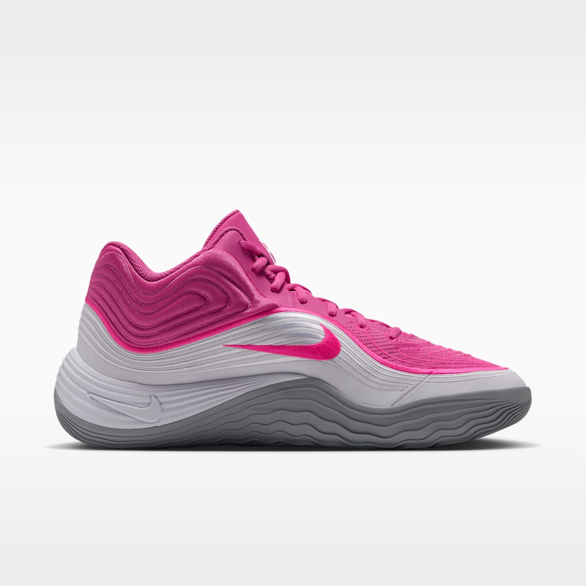 Nike Precision 8 MID Men's Basketball Shoes - Pinksicle/White/Hyper Pink/Hyper Pink - Image 3