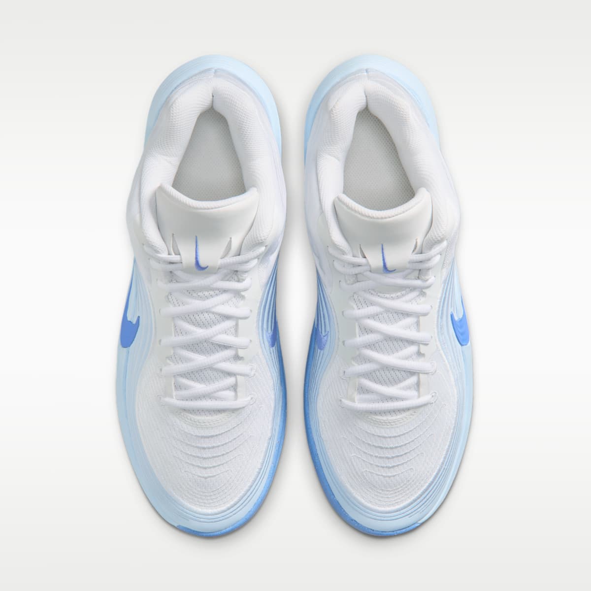 Nike Precision 8 MID Men's Basketball Shoes - White/Hydrogen Blue/Royal Pulse/Royal Pulse - Image 4