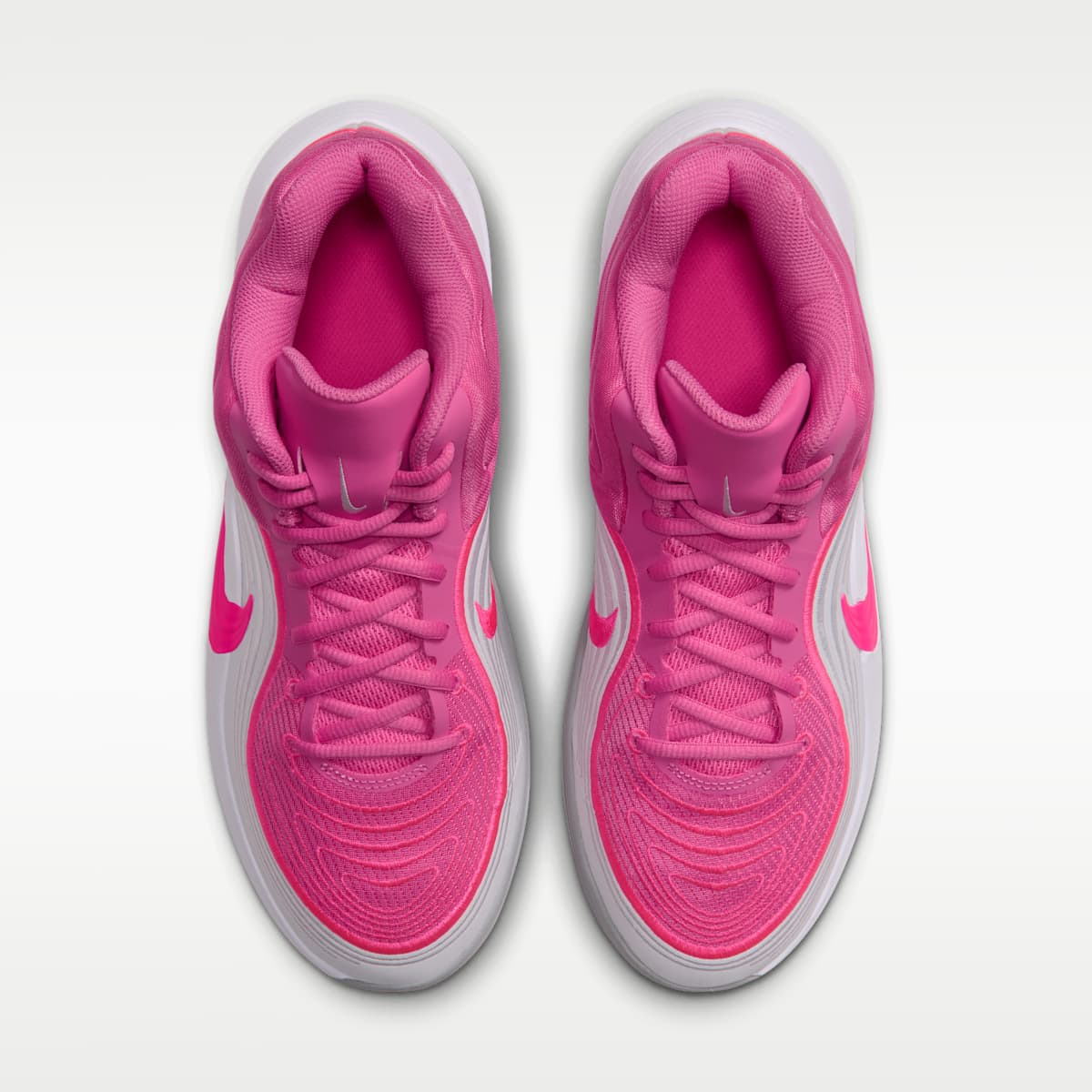 Nike Precision 8 MID Men's Basketball Shoes - Pinksicle/White/Hyper Pink/Hyper Pink - Image 4