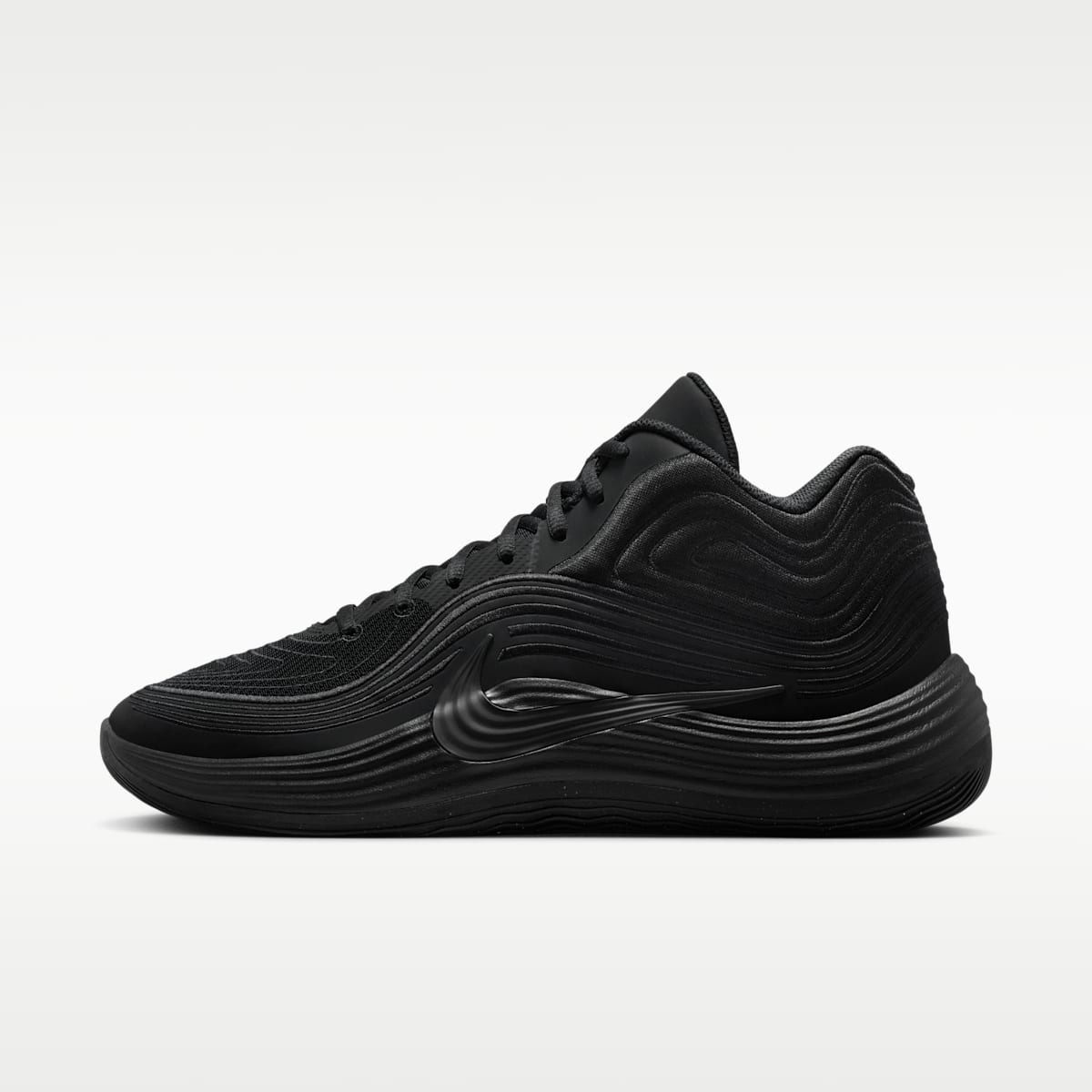 Nike Precision 8 MID Men's Basketball Shoes - Black/Black/Black - Image 1