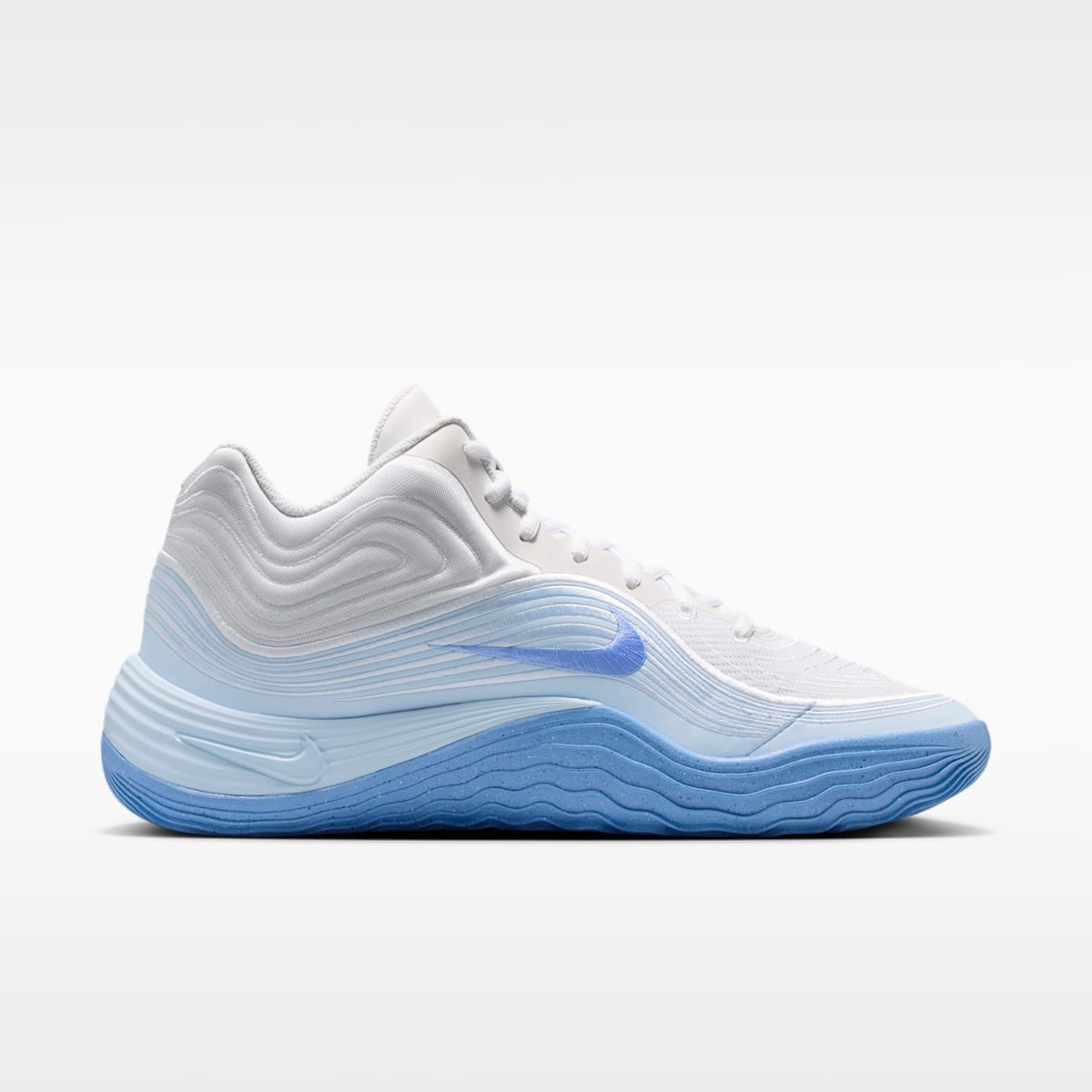 Nike Precision 8 MID Men's Basketball Shoes - White/Hydrogen Blue/Royal Pulse/Royal Pulse - Image 3