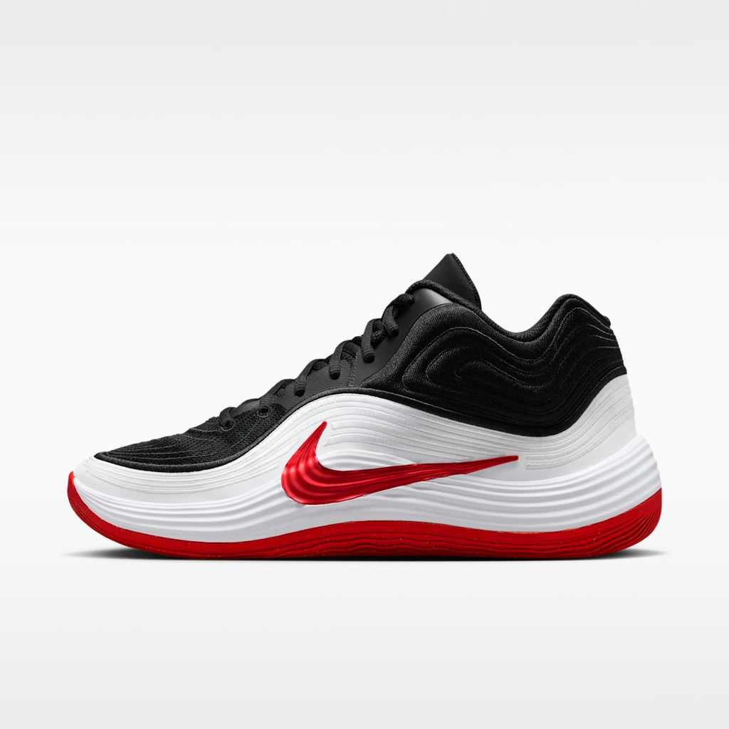 Nike Precision 8 MID Men's Basketball Shoes - Black/White/University Red - Image 1