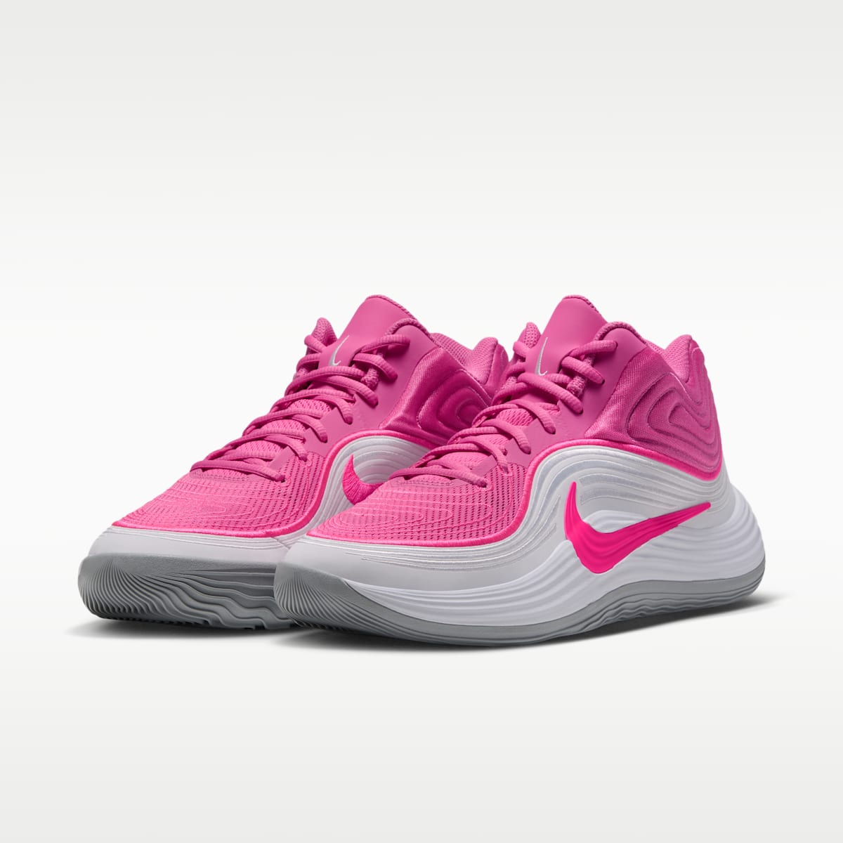 Nike Precision 8 MID Men's Basketball Shoes - Pinksicle/White/Hyper Pink/Hyper Pink - Image 5