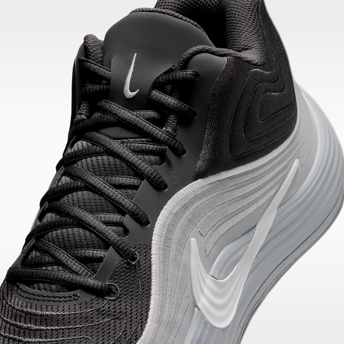 Nike Precision 8 MID Men's Basketball Shoes - Anthracite/Wolf Grey/Sail/Sail - Image 7