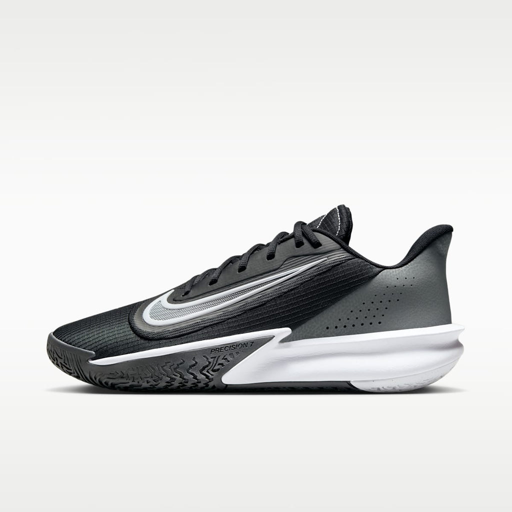 Nike Precision 7 Men's Basketball Shoes - Black/Iron Grey/Smoke Grey/White - Image 1