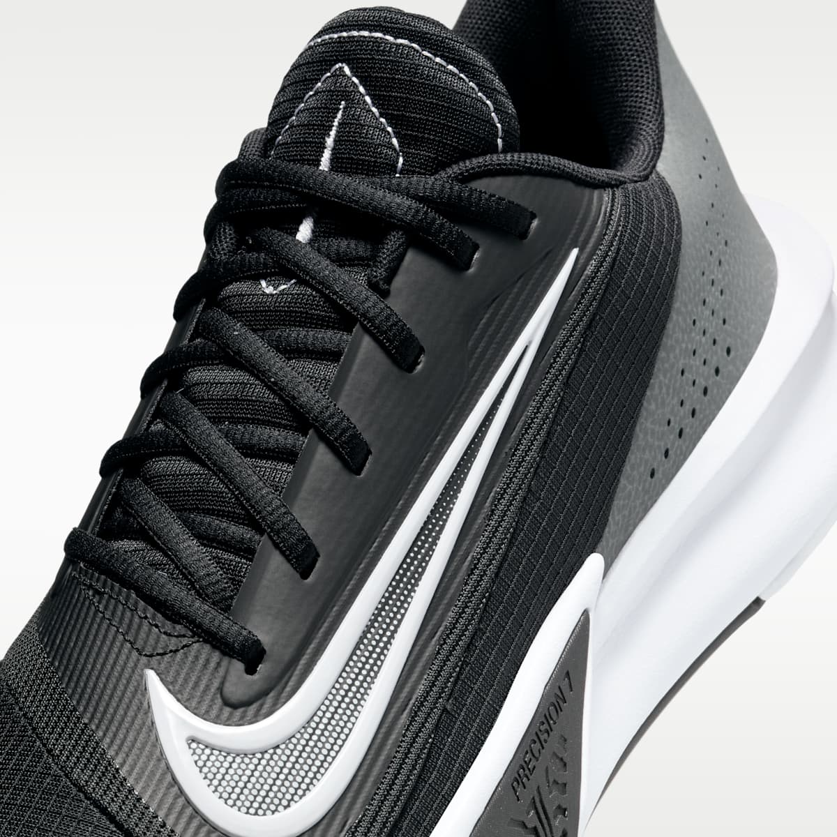 Nike Precision 7 Men's Basketball Shoes - Black/Iron Grey/Smoke Grey/White - Image 7