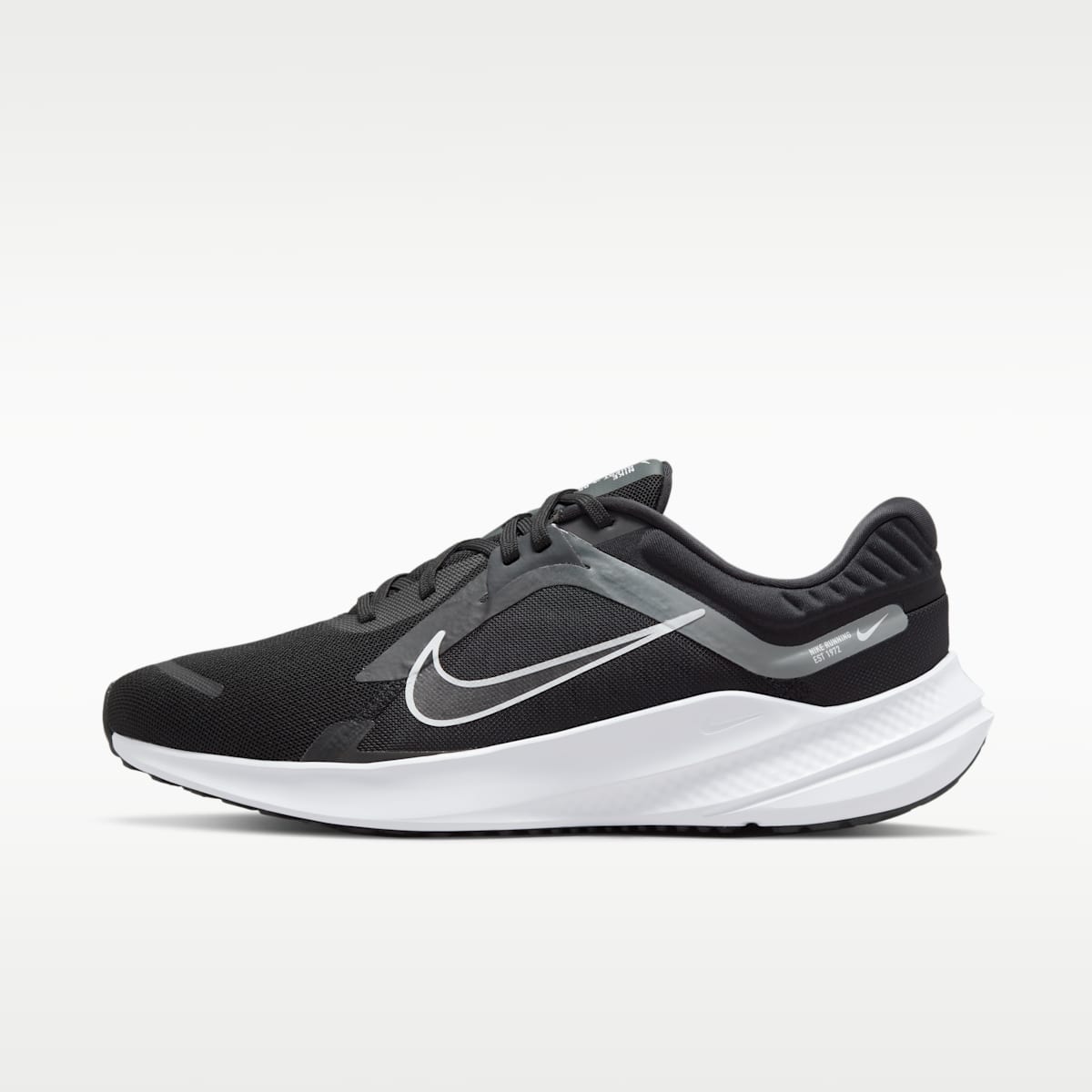 Nike Quest 5 Men's Road Running Shoes - Black/Smoke Grey/Dark Smoke Grey/White - Image 1