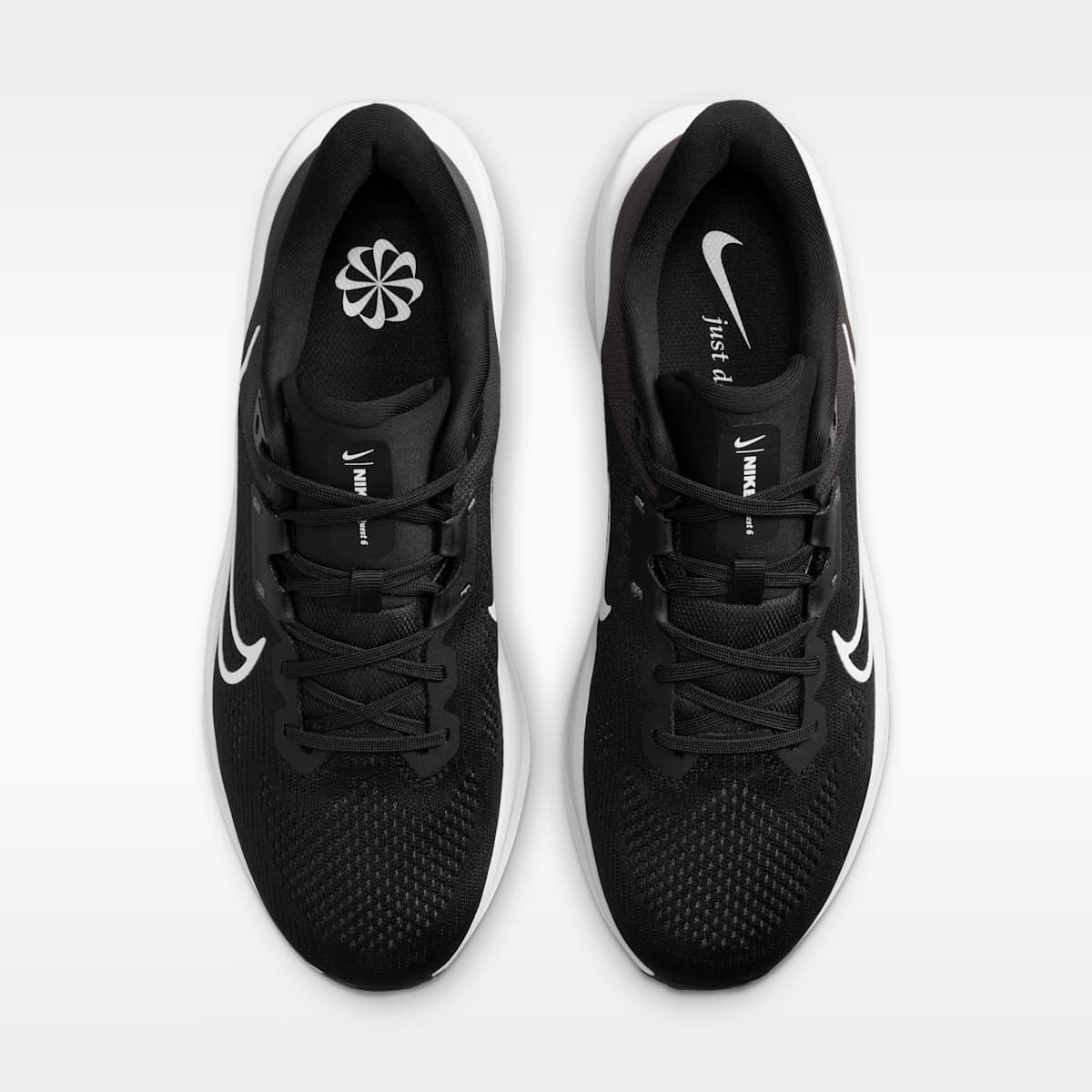 Nike Quest 6 Men's Road Running Shoes - Black/Iron Grey/White - Image 4