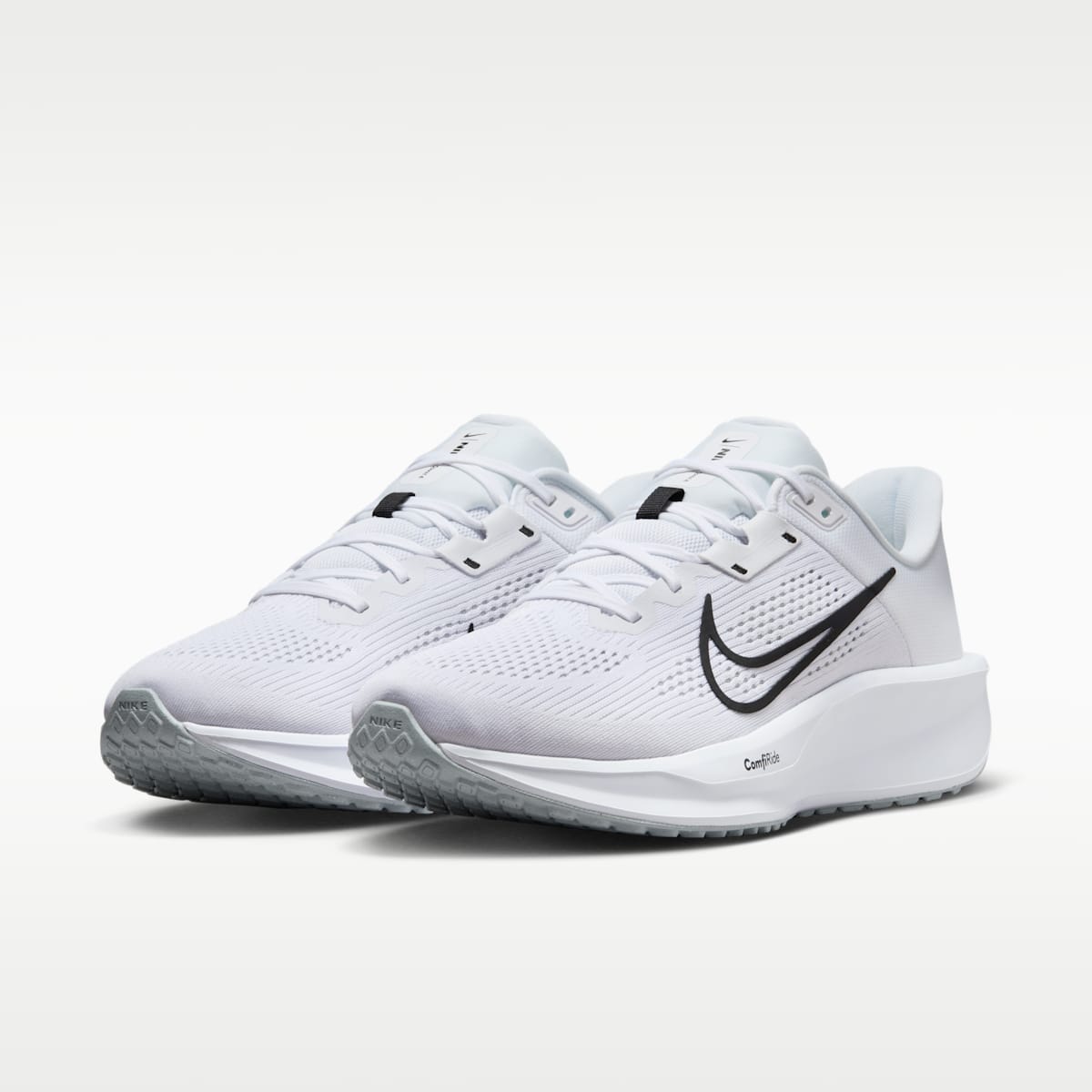 Nike Quest 6 Men's Road Running Shoes - White/Pure Platinum/Black - Image 5