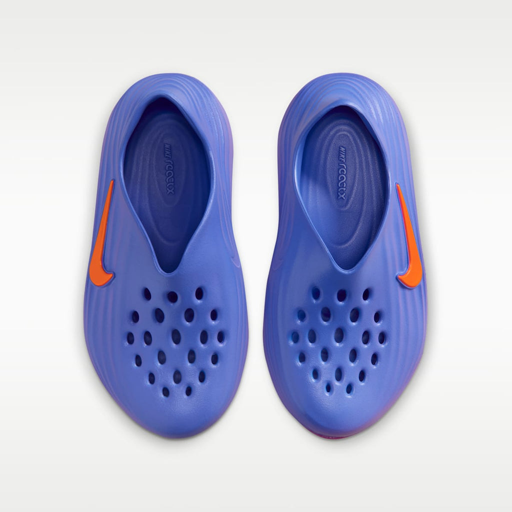 Nike ReactX Rejuven8 Big Kids' Shoes - Medium Blue/Bright Violet/Turf Orange - Image 4