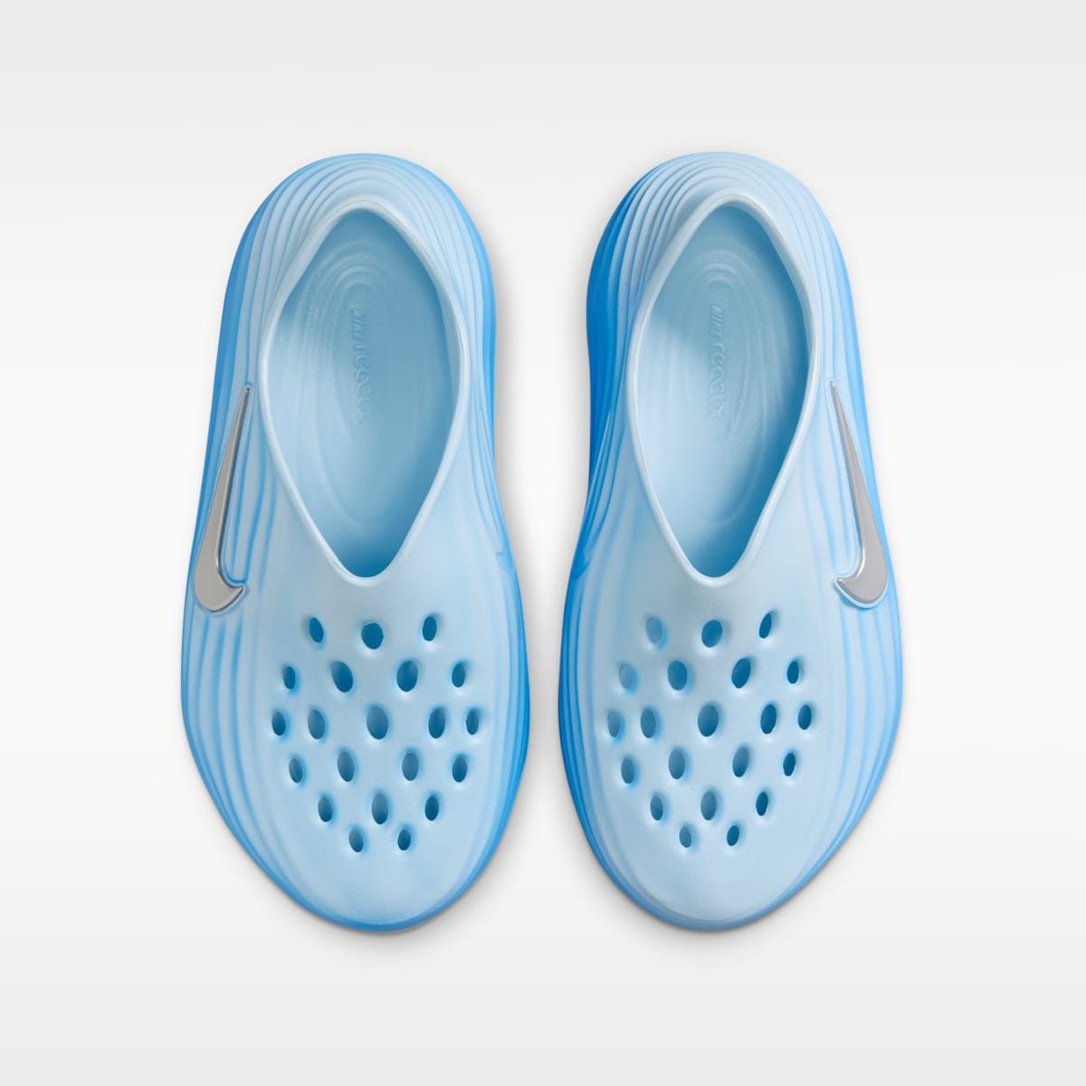 Nike ReactX Rejuven8 Big Kids' Shoes - Glacier Blue/University Blue/Metallic Silver - Image 4