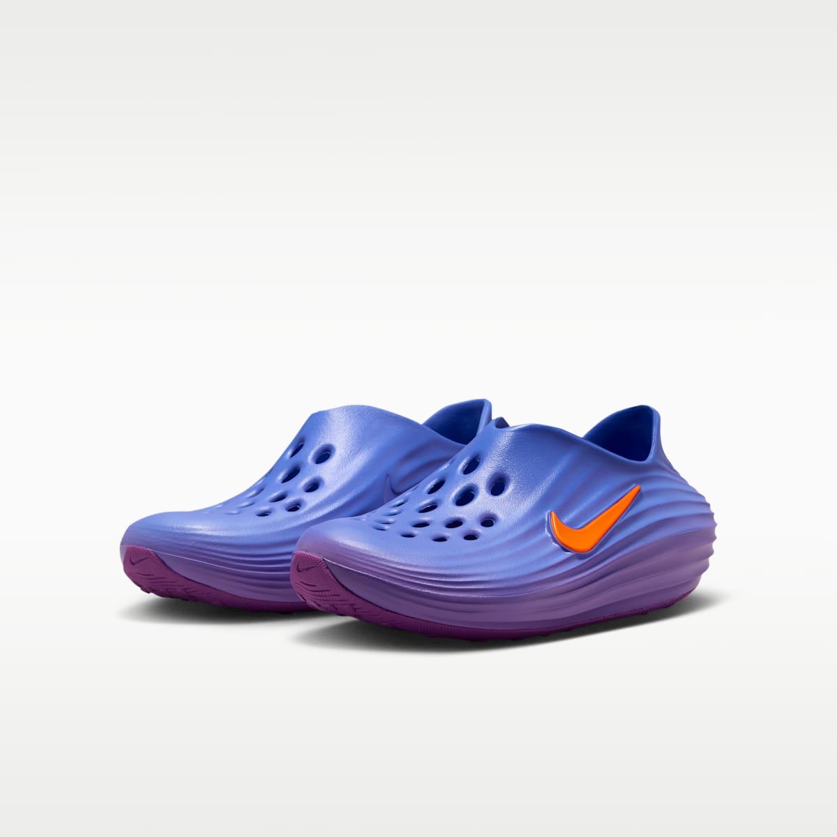 Nike ReactX Rejuven8 Big Kids' Shoes - Medium Blue/Bright Violet/Turf Orange - Image 5