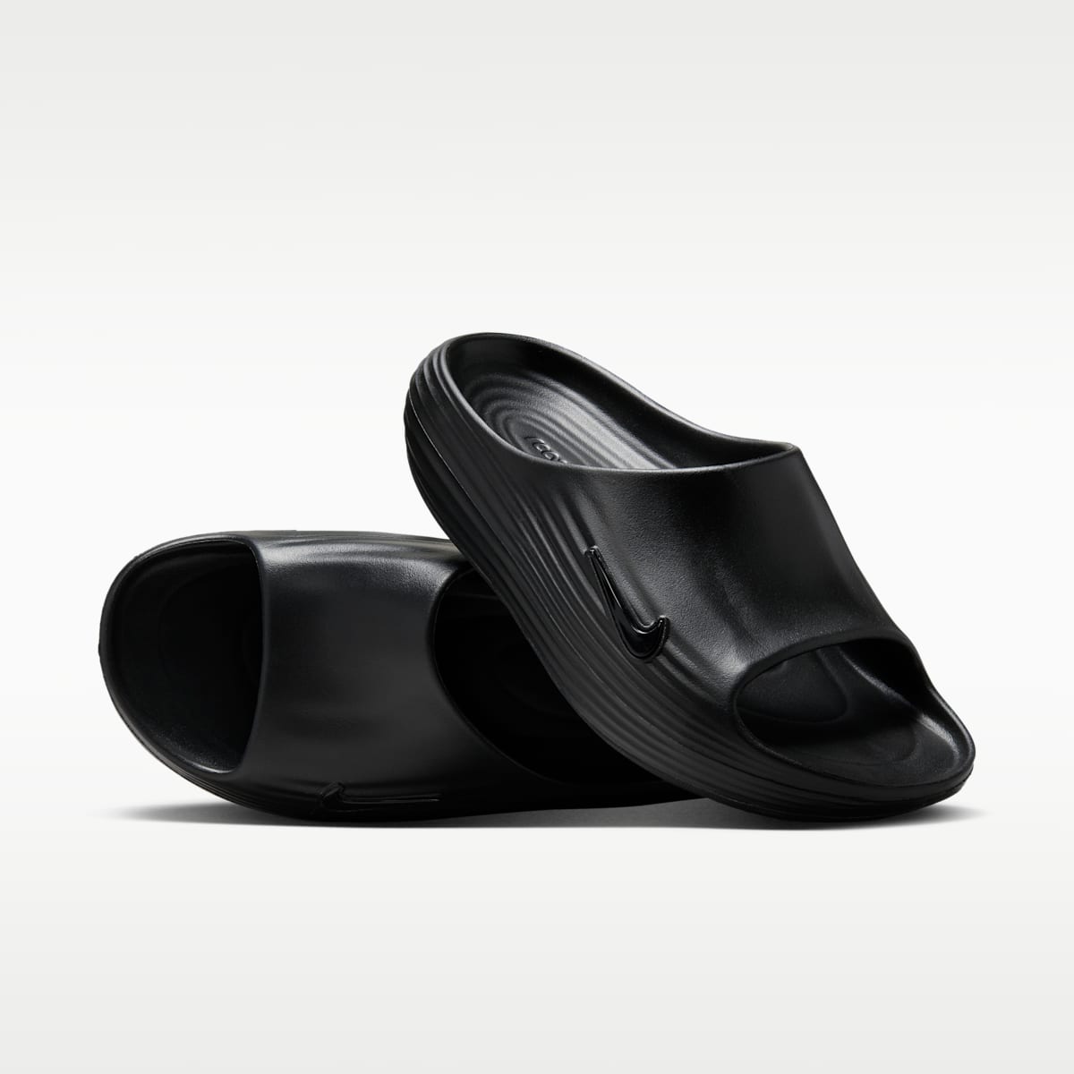 Nike ReactX Rejuven8 Men's Slides - Black/Black/Black - Image 1