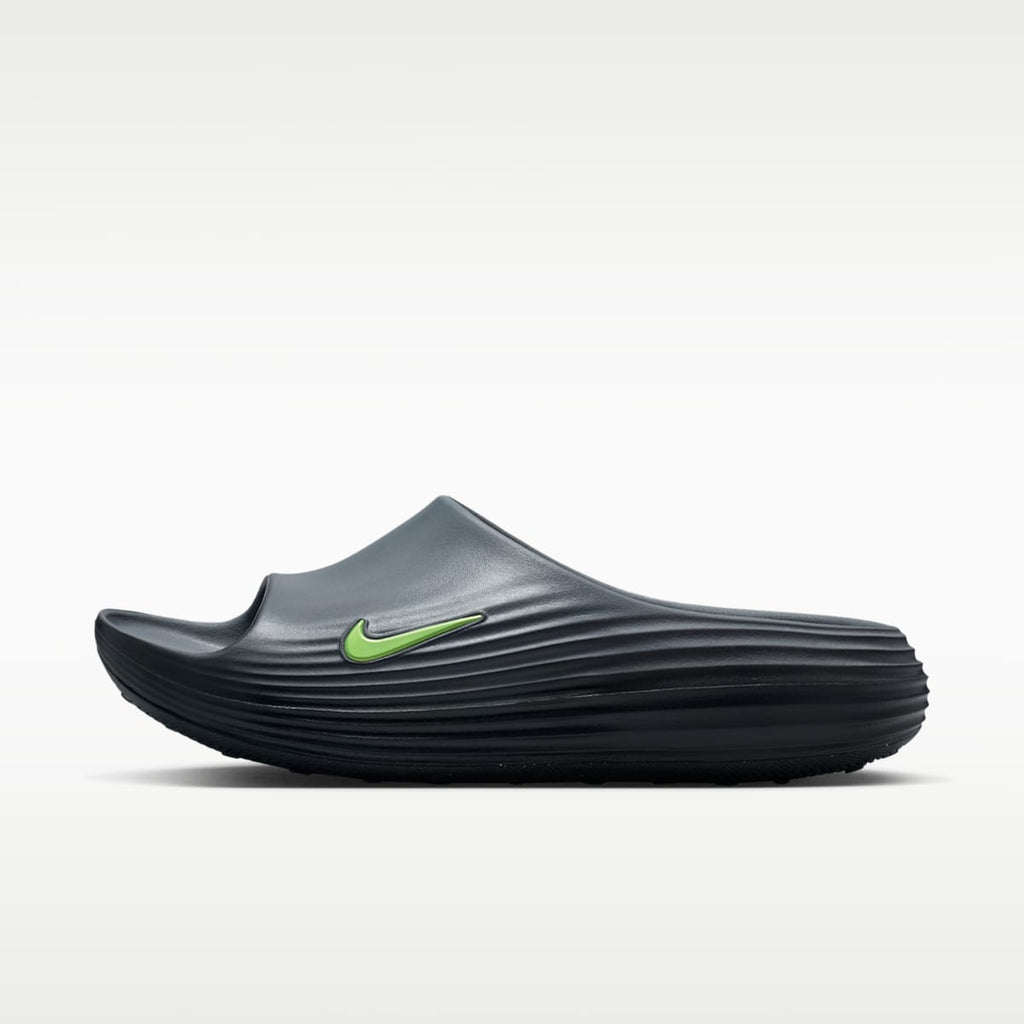 Nike ReactX Rejuven8 Men's Slides - Cool Grey/Black/Volt - Image 2