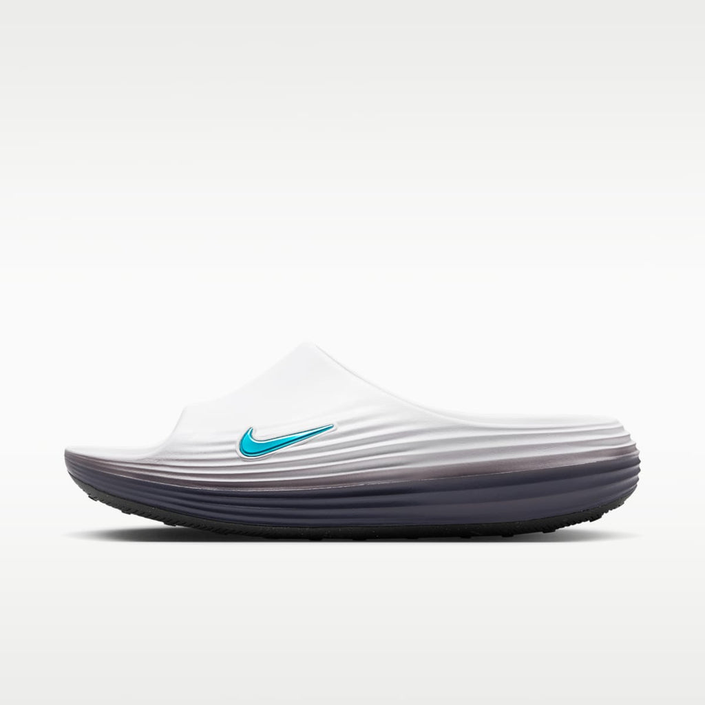 Nike ReactX Rejuven8 Men's Slides - White/Iron Grey/Energy - Image 2