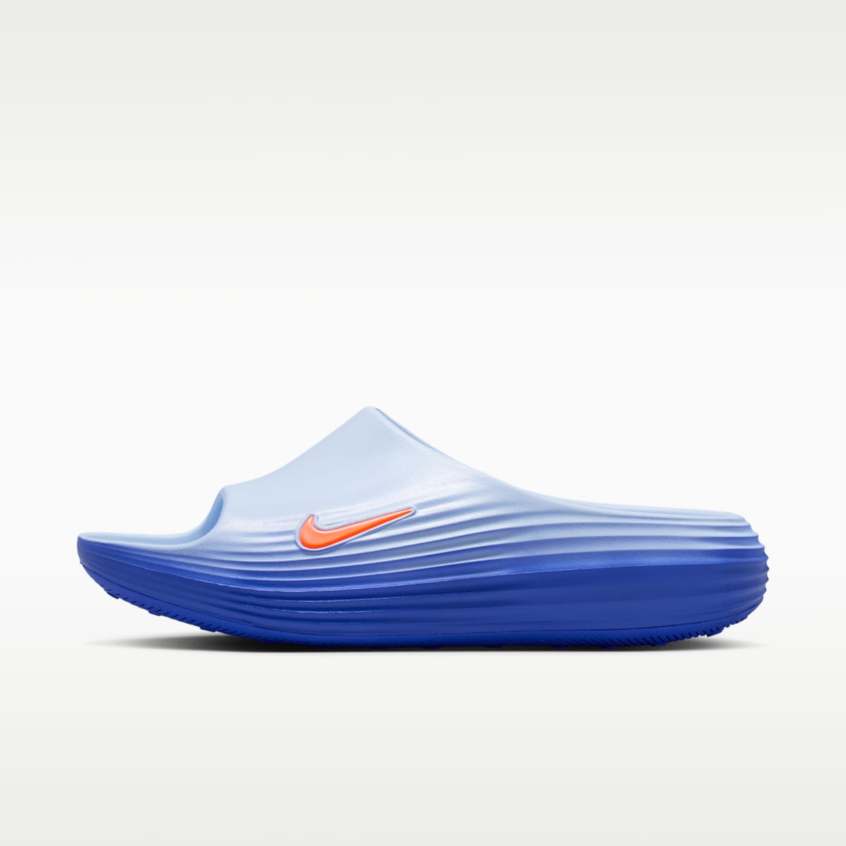 Nike ReactX Rejuven8 Men's Slides - Hydrogen Blue/Blue Crystal/Lapis/Total Orange - Image 2