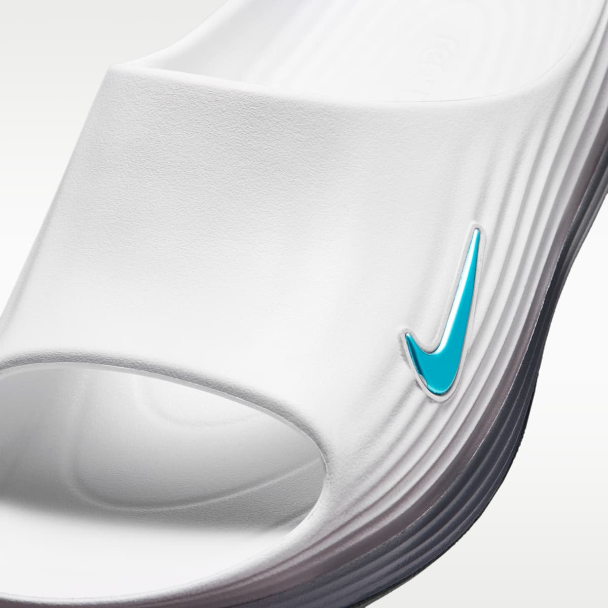 Nike ReactX Rejuven8 Men's Slides - White/Iron Grey/Energy - Image 6