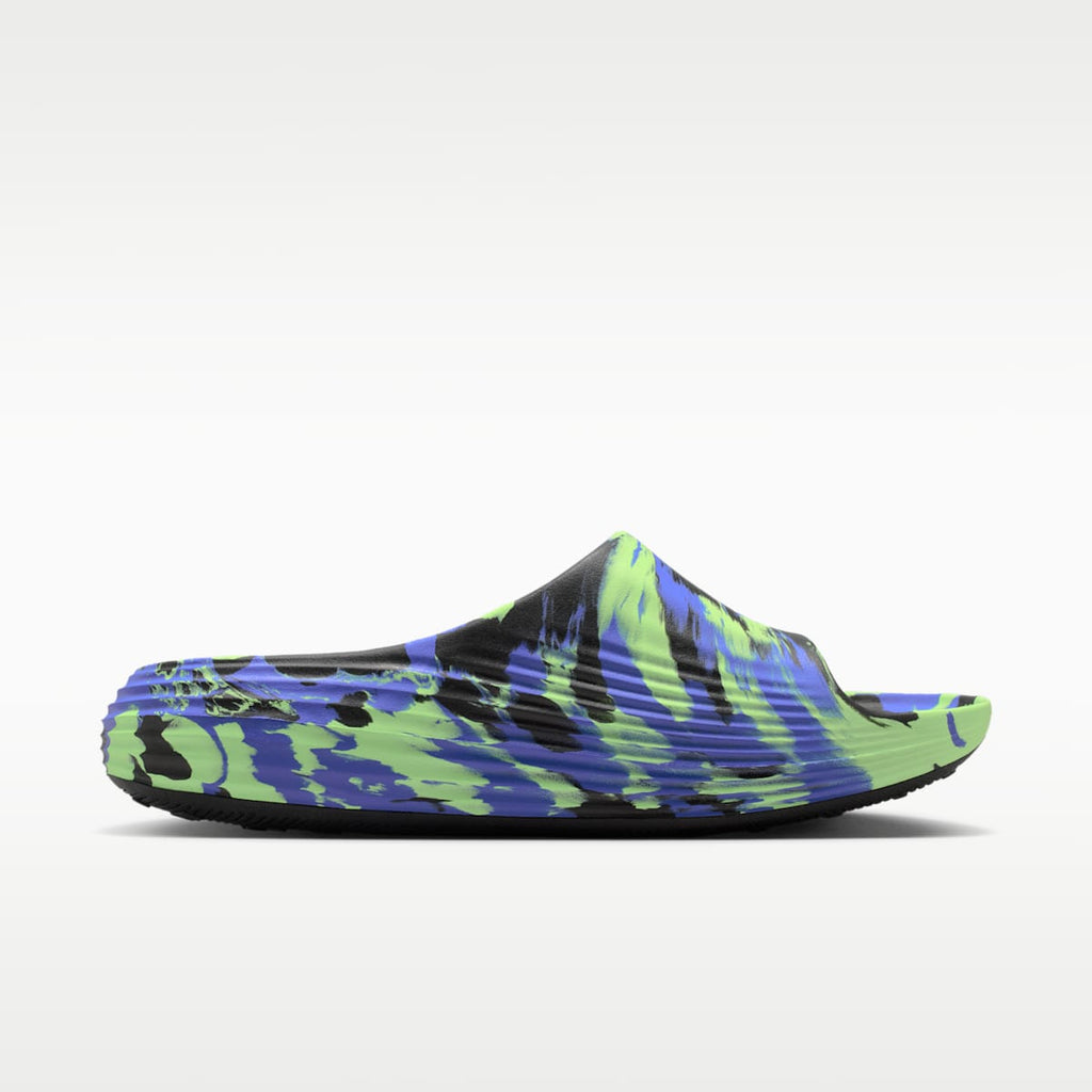 Nike ReactX Rejuven8 SE Men's Slides - Black/Lime Blast/Sapphire/Black - Image 4