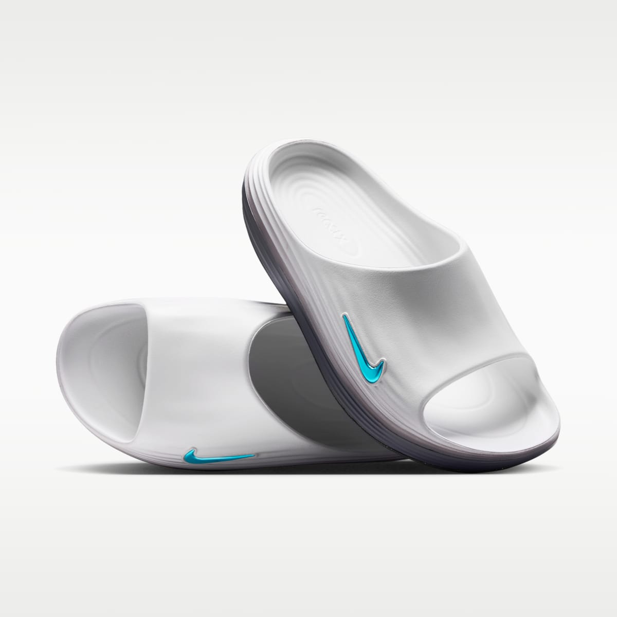 Nike ReactX Rejuven8 Men's Slides - White/Iron Grey/Energy - Image 1