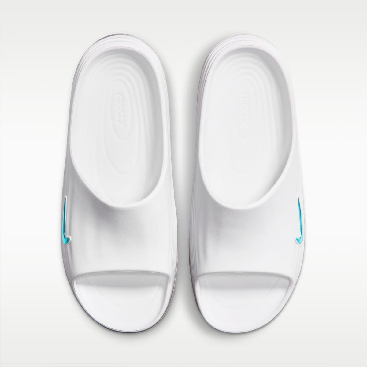 Nike ReactX Rejuven8 Men's Slides - White/Iron Grey/Energy - Image 5
