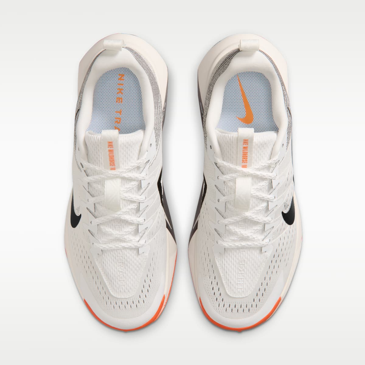 Nike Wildhorse 10 Men's Trail Running Shoes - Summit White/Safety Orange/Phantom/Black - Image 4