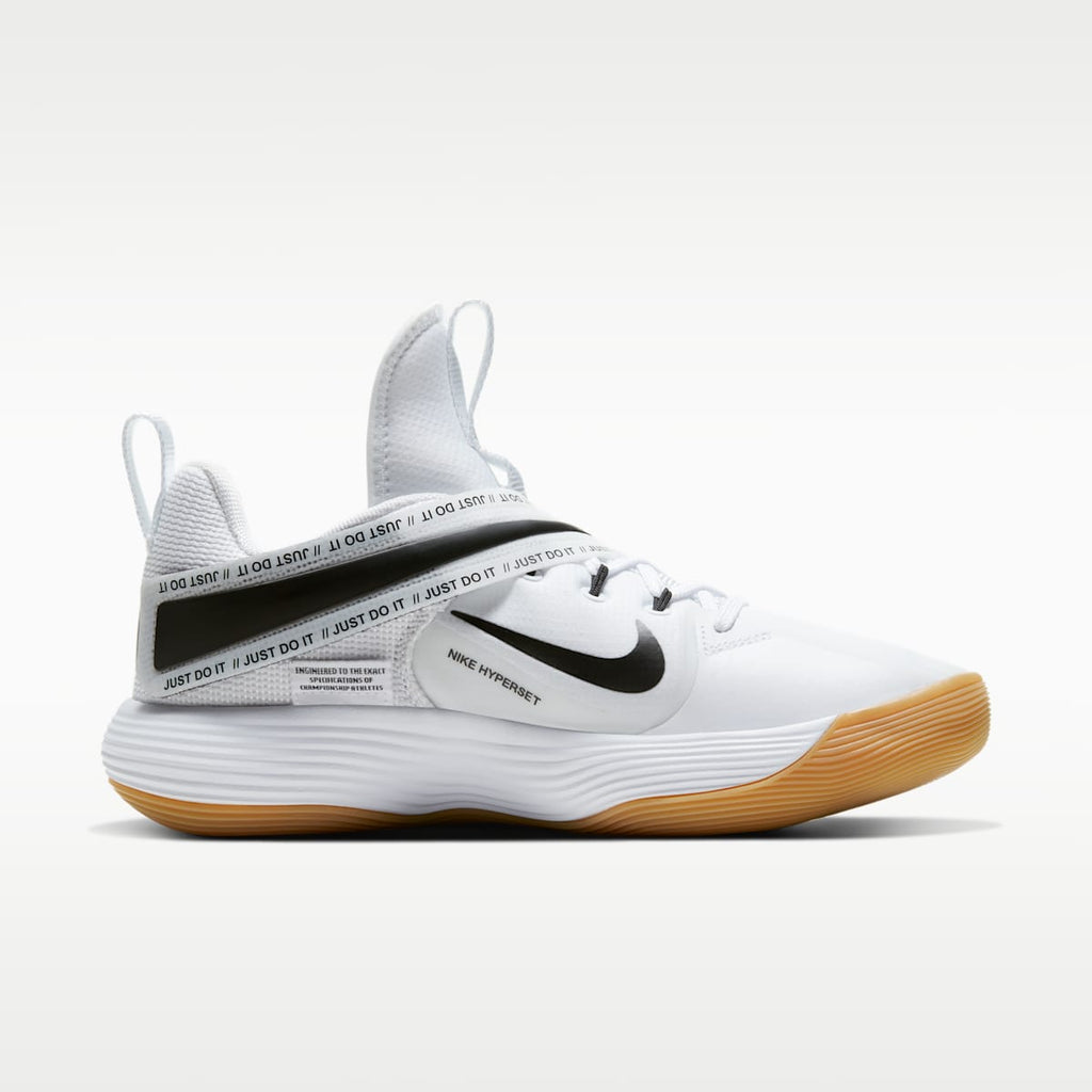 Nike React HyperSet Volleyball Shoes - White/Gum Light Brown/Black - Image 3