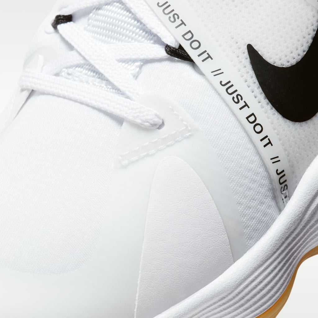 Women's Nike React HyperSet Volleyball Shoes - White/Gum Light Brown/Black