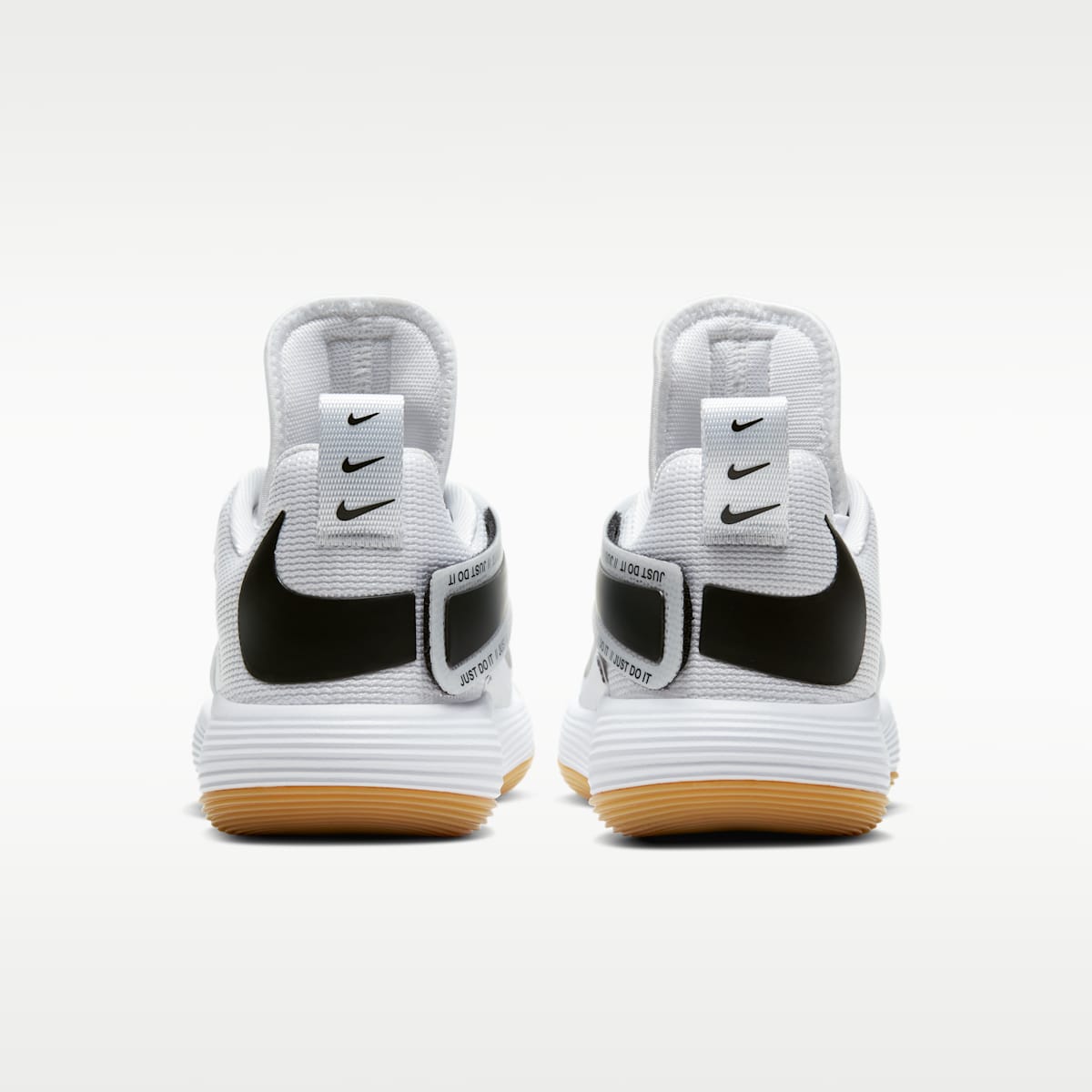 Women's Nike React HyperSet Volleyball Shoes - White/Gum Light Brown/Black