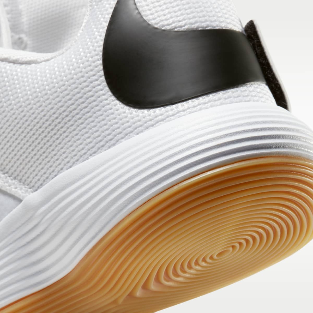 Women's Nike React HyperSet Volleyball Shoes - White/Gum Light Brown/Black