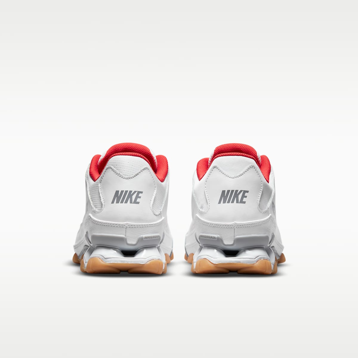 Nike Reax 8 TR Men's Workout Shoes - White/Wolf Grey/Chile Red/White - Image 6