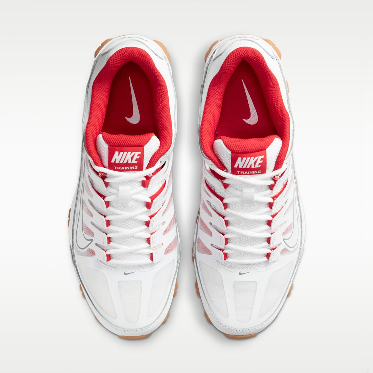 Nike Reax 8 TR Men's Workout Shoes - White/Wolf Grey/Chile Red/White - Image 4