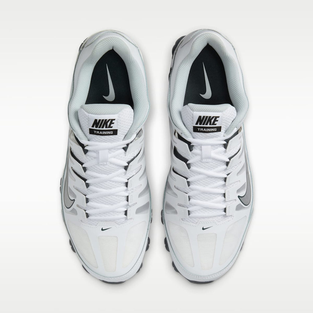 Nike Reax 8 TR Men's Workout Shoes - White/Classic Charcoal/Pure Platinum/Metallic Silver - Image 4