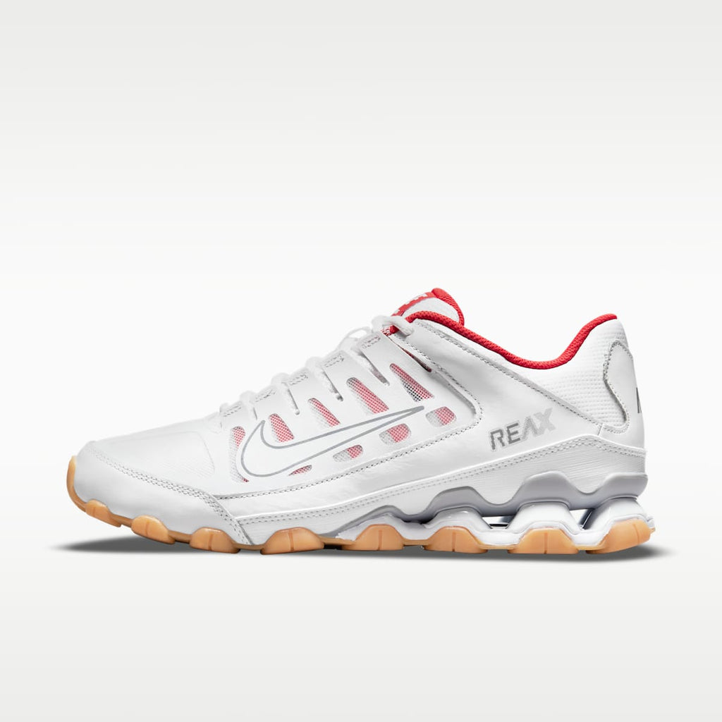 Nike Reax 8 TR Men's Workout Shoes - White/Wolf Grey/Chile Red/White - Image 1
