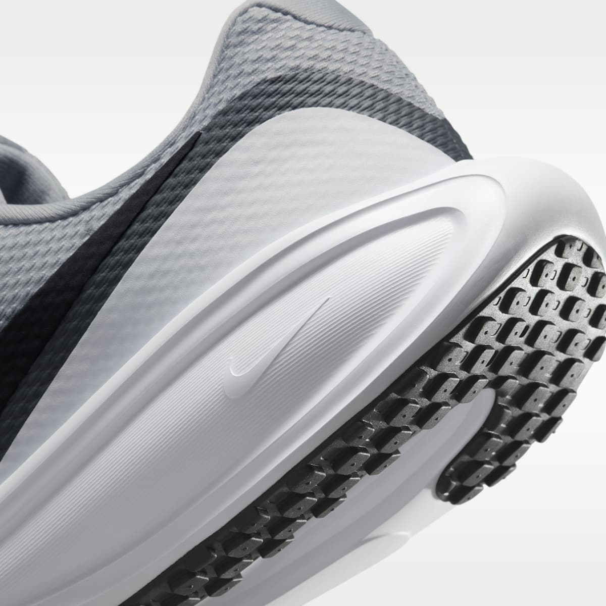 Nike Revolution 8 Men's Road Running Shoes - Light Smoke Grey/Smoke Grey/White/Black - Image 8