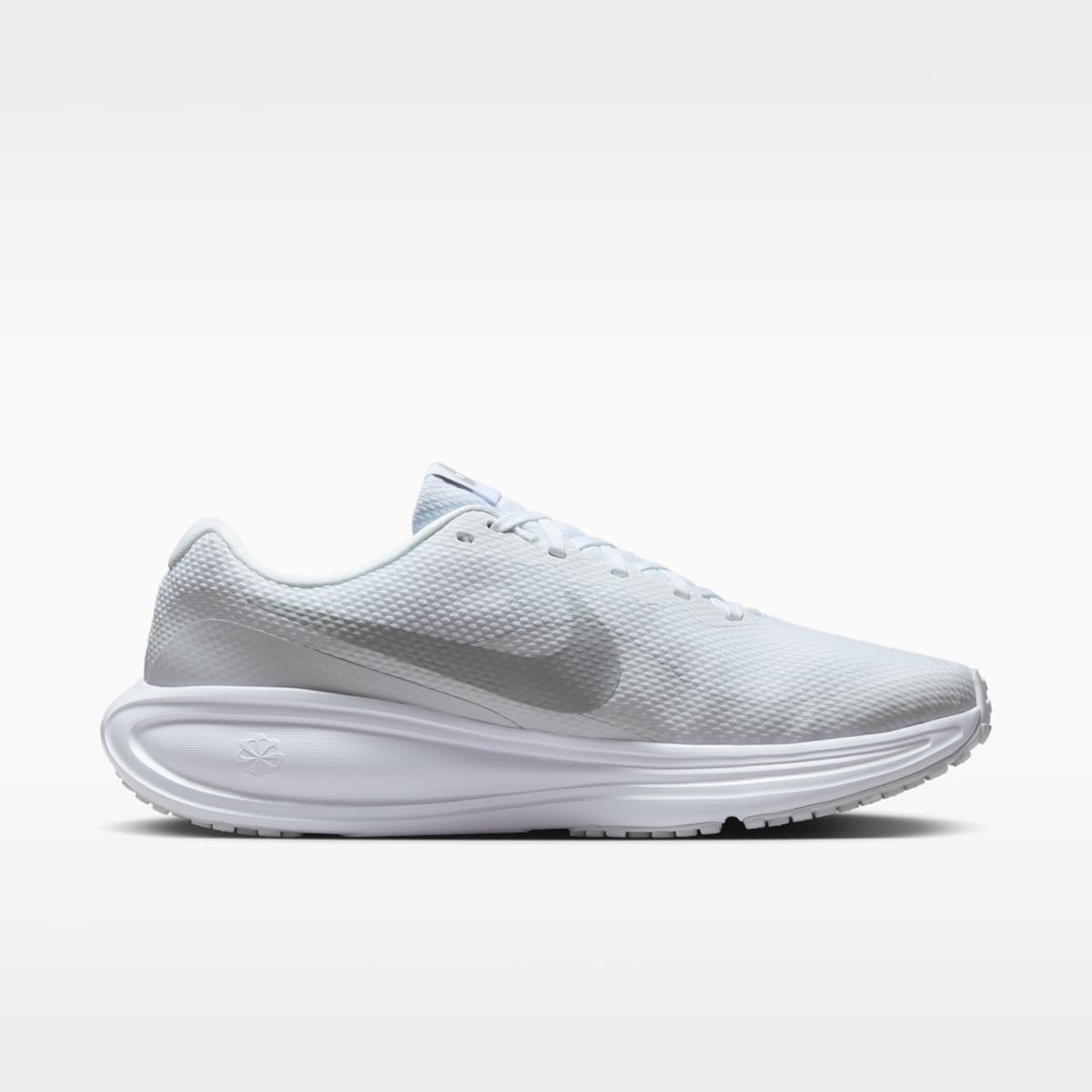 Nike Revolution 8 Men's Road Running Shoes - White/Pure Platinum - Image 3
