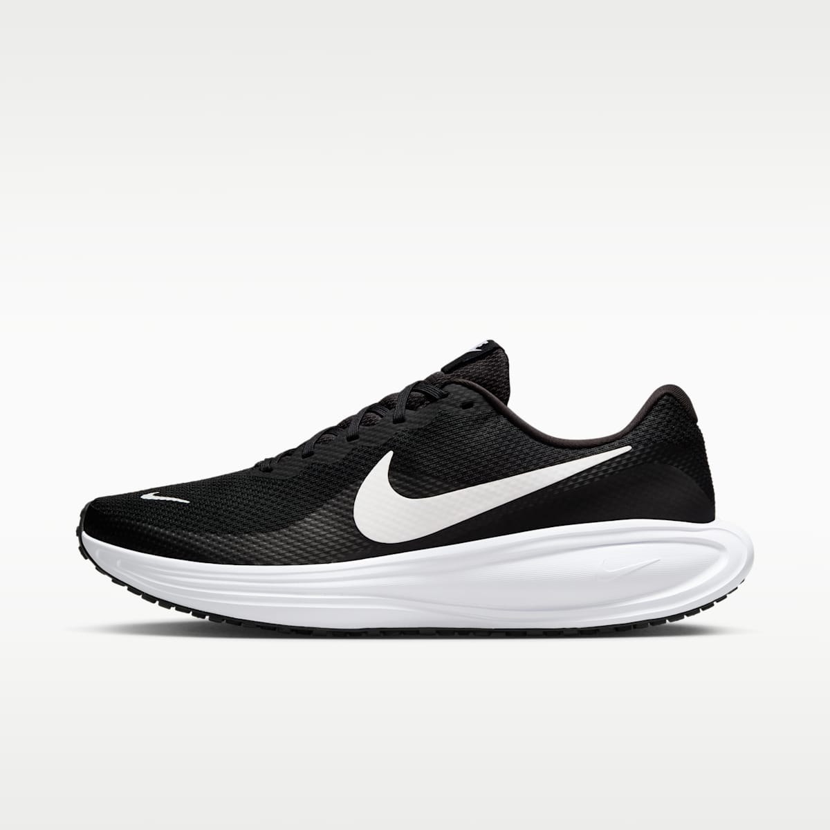 Nike Revolution 8 Men's Road Running Shoes - Black/Black/White - Image 1
