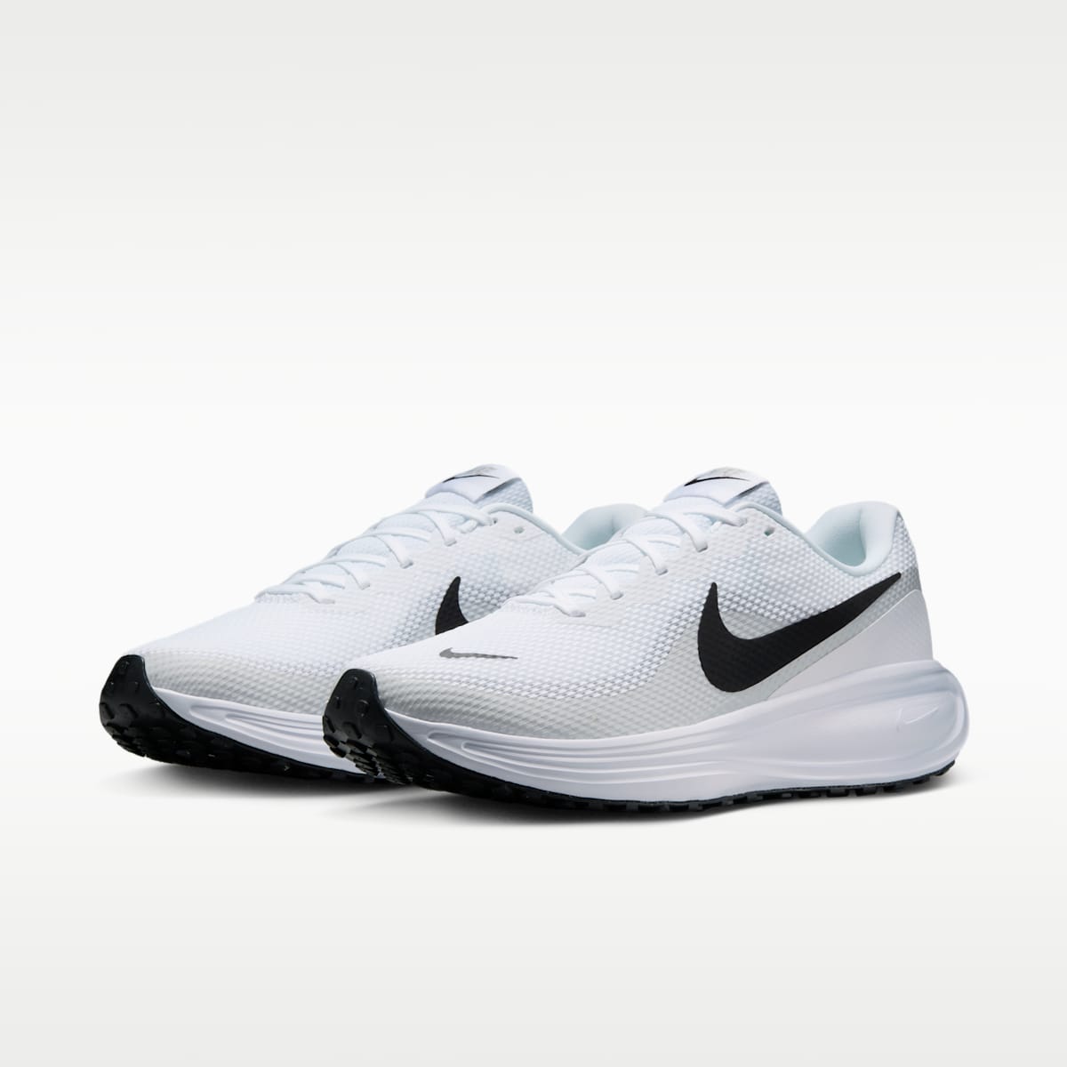 Nike Revolution 8 Men's Road Running Shoes - White/Pure Platinum/Black - Image 5