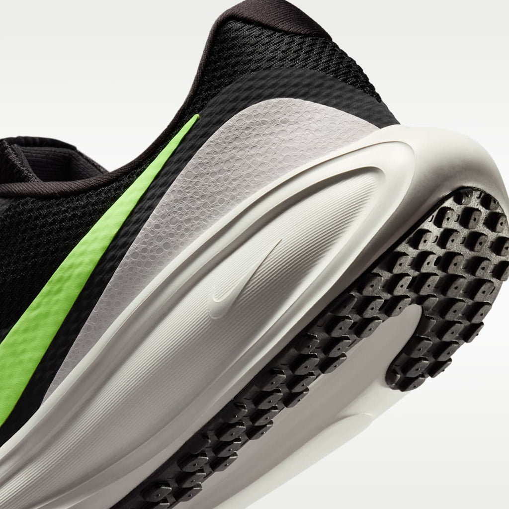 Nike Revolution 8 Men's Road Running Shoes - Black/Summit White/Football Grey/Lime Blast - Image 8