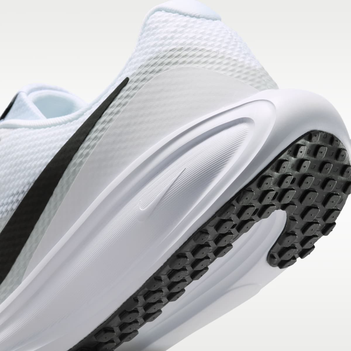 Nike Revolution 8 Men's Road Running Shoes - White/Pure Platinum/Black - Image 8