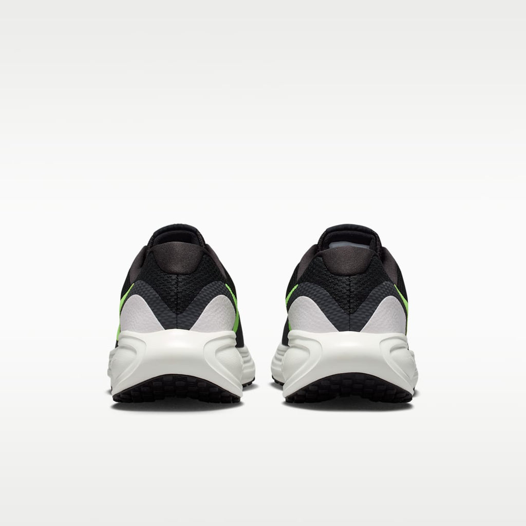 Nike Revolution 8 Men's Road Running Shoes - Black/Summit White/Football Grey/Lime Blast - Image 6