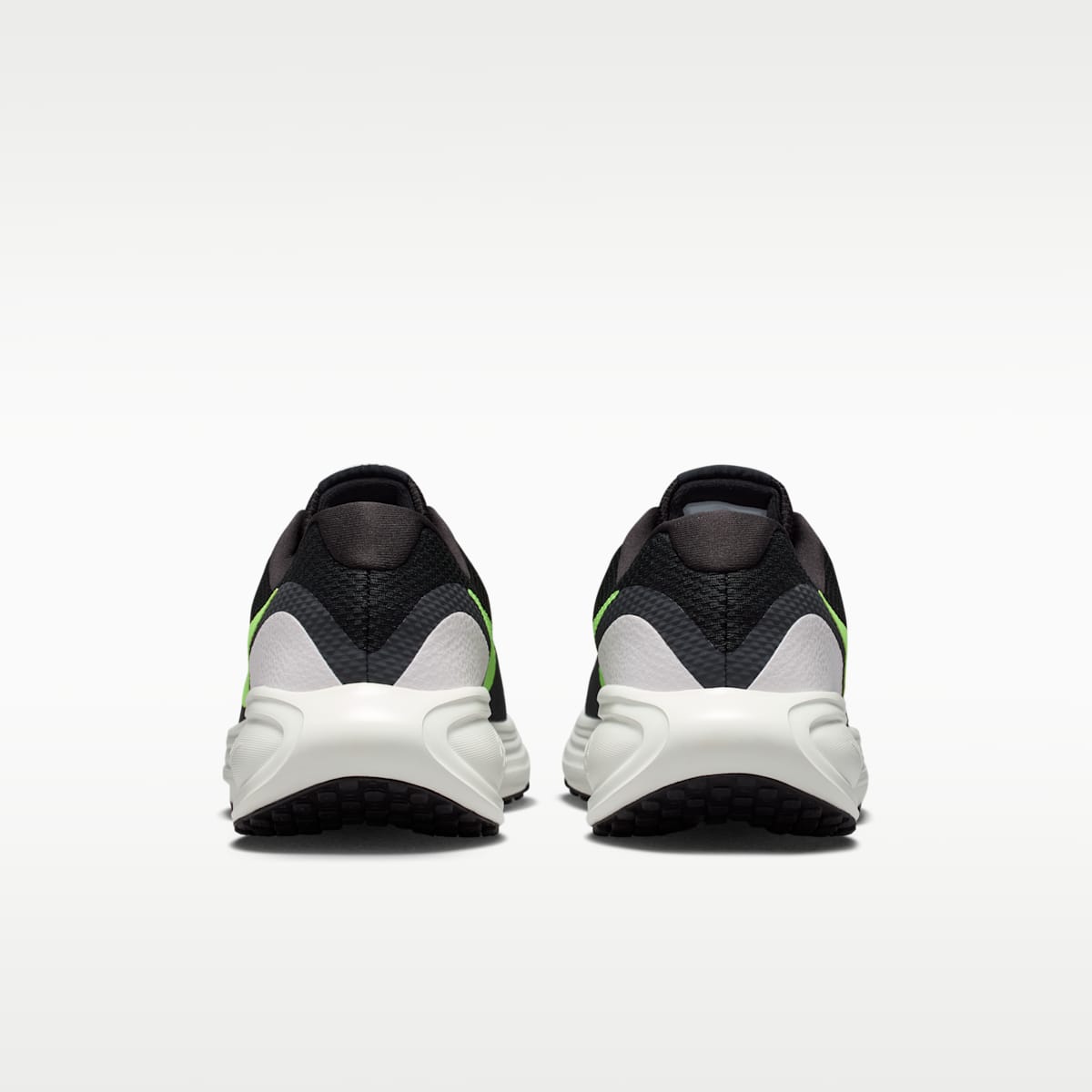 Nike Revolution 8 Men's Road Running Shoes - Black/Summit White/Football Grey/Lime Blast - Image 6