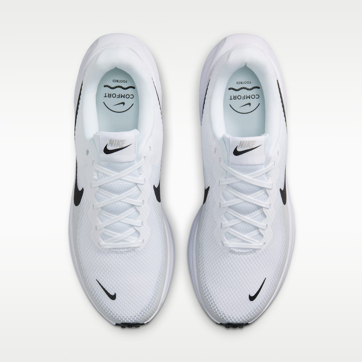Nike Revolution 8 Men's Road Running Shoes - White/Pure Platinum/Black - Image 4